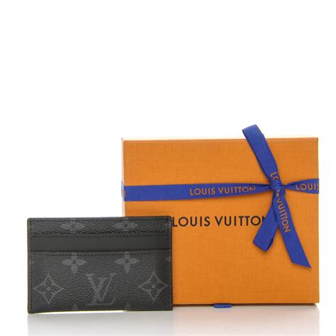 louis vuitton monogram eclipse porte-cartes double card holder|Double Card Holder Monogram Eclipse .